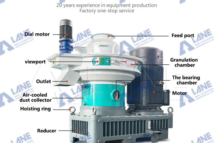 Вертикальное кольцо умереть гранулятор